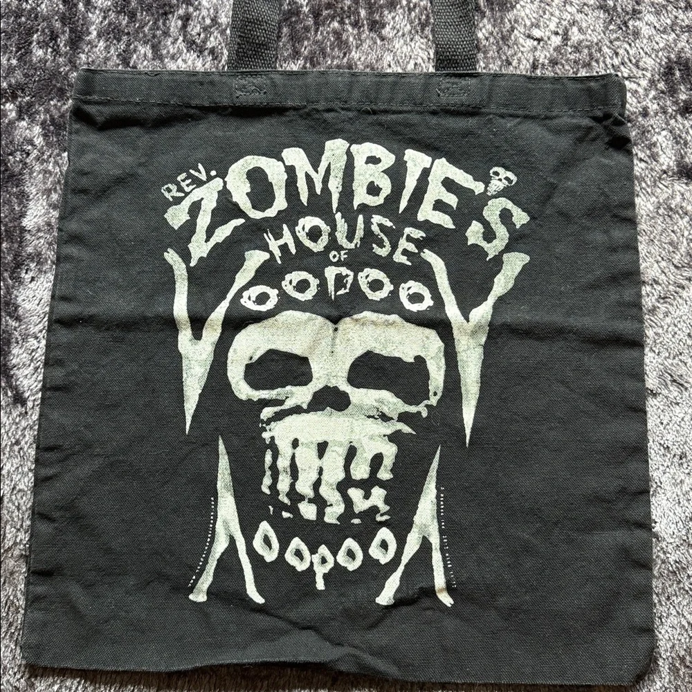 Marie Laveau's House of Voodoo New Orleans Black Tote Bag Shopper Cotton Laveau - Picture 3 of 9